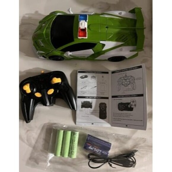 New Remote Control Car - Transform RC Cars, 2.4Ghz 1:18 Scale Transforming - Picture 2 of 2
